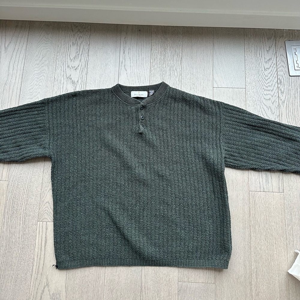 green bill blass sweater